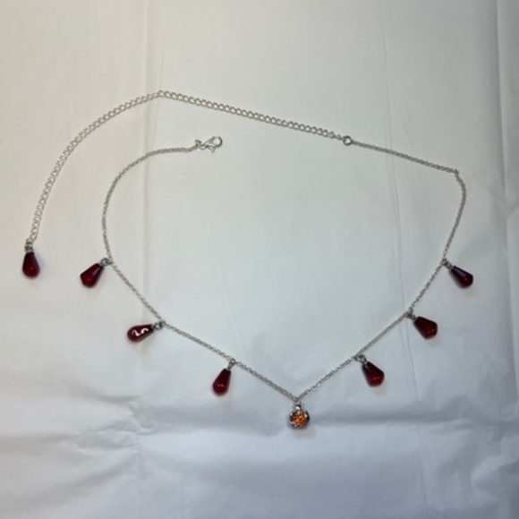 Persephone Greek Roman Goddess Pomegranate and Seeds Handmade Silver Necklace - Picture 12 of 16